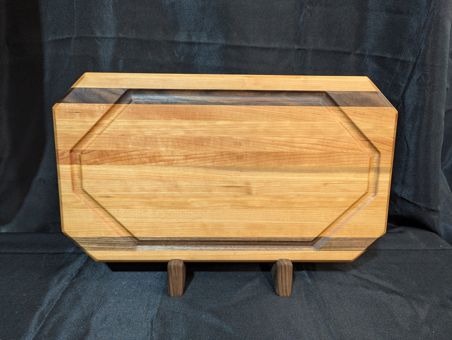 Cherry, Black Walnut Large Edge Grain Cutting Board