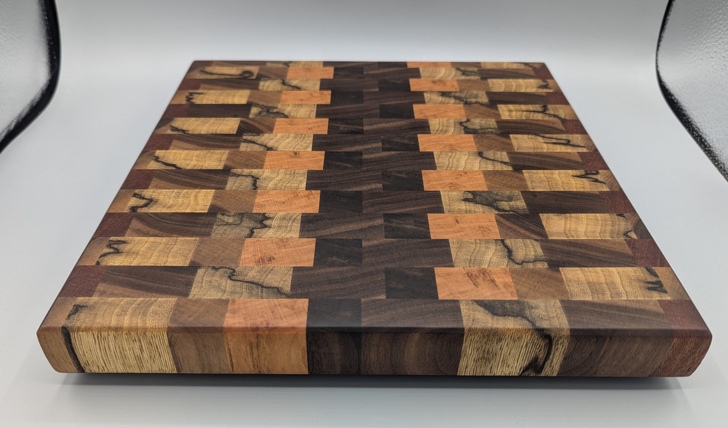 (Exotic & domestic) Black Walnut, Black Limba, Cherry, Sapele End Grain Cutting Board