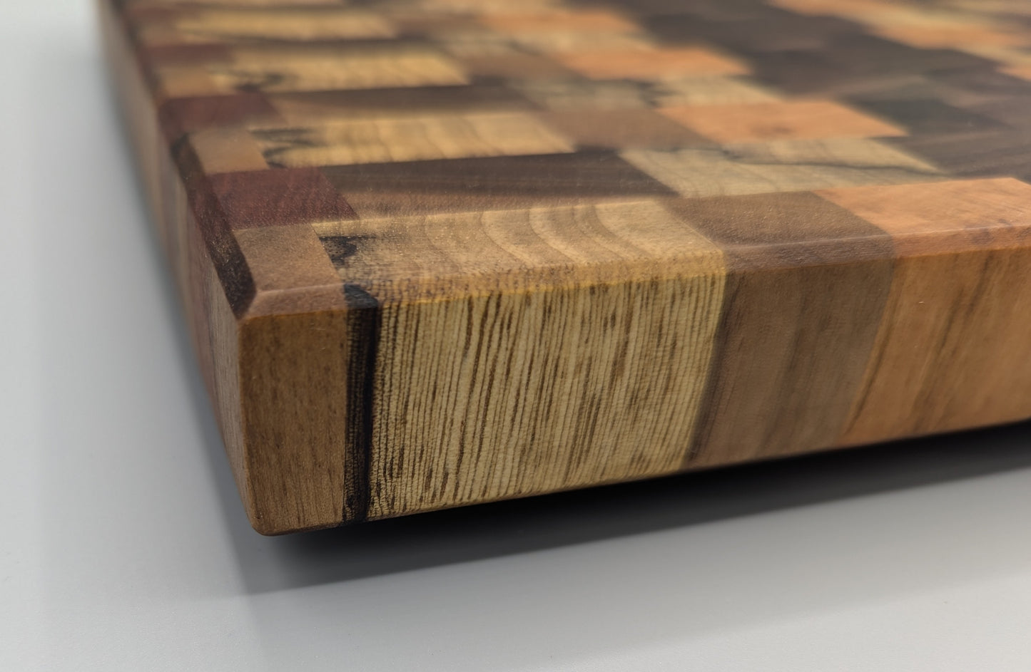 (Exotic & domestic) Black Walnut, Black Limba, Cherry, Sapele End Grain Cutting Board