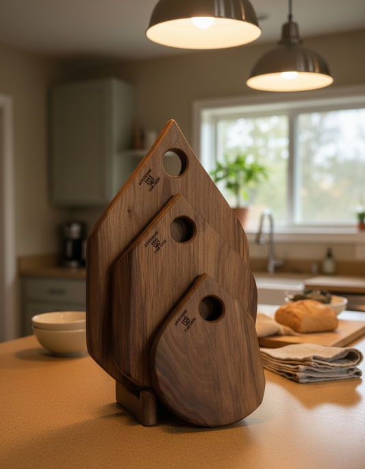 "Teardrop" Set Black Walnut