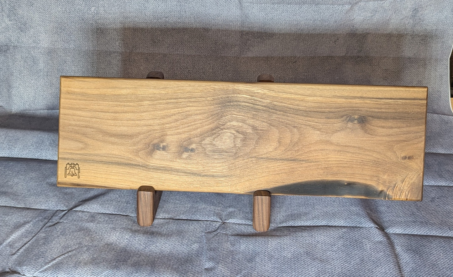 Live Edge Black Walnut Bar Board W/ Rubber Feet