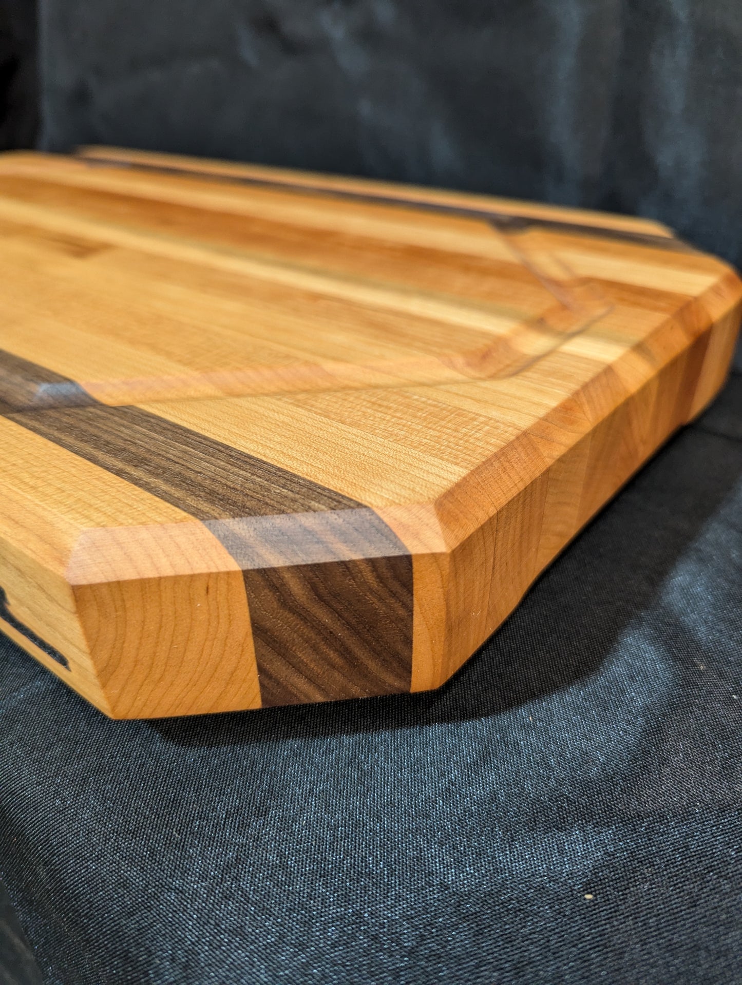 Cherry, Black Walnut Large Edge Grain Cutting Board