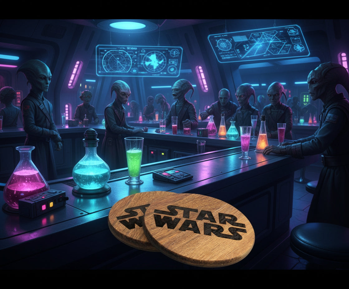 Custom Acacia Wood Coaster Sets (4) Coasters