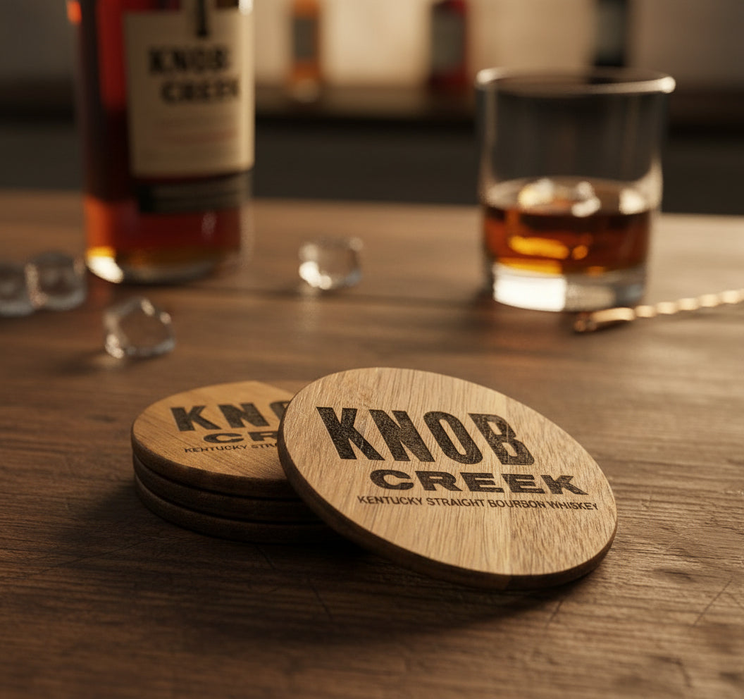 Custom Acacia Wood Coaster Sets (4) Coasters