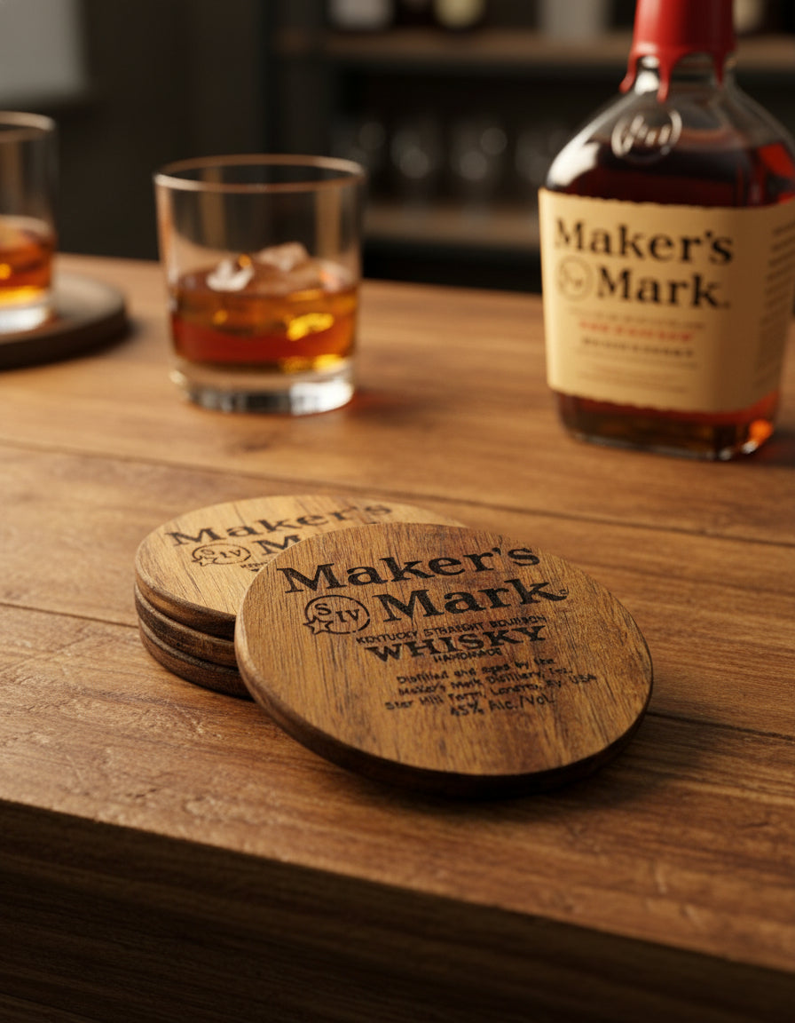 Custom Acacia Wood Coaster Sets (4) Coasters